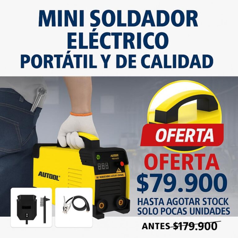 ¡OFERTA! Mini Soldadora Autool M508 Portátil Arc Mma Igbt Profesional $179,900 $79,900